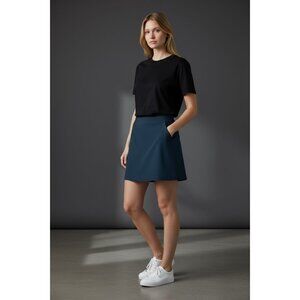 Vuori Womens S Black Performance Skort Active Tennis Golf Stretch Pockets Skirt